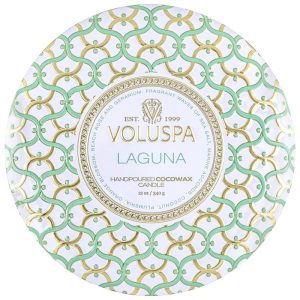 Voluspa 3-Wick Candle Decorative Tin Laguna 340g