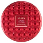 Voluspa 3-Wick Candle Decorative Tin Cherry Gloss 340g