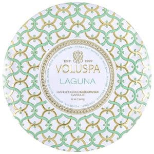 Voluspa 3-Wick Candle Decorative Tin Laguna 340g