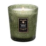 Voluspa Boxed Textured Glass Candle Temple Moss 184g