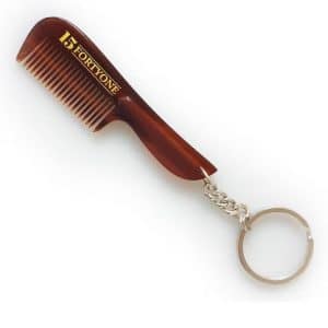 1541 London Moustache Comb Keyring