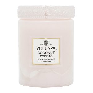 Voluspa Mini Large Glass Jar Coconut Papaya 156g