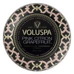 Voluspa Decorative Tin Candle Pink Citron Grapefruit 113g