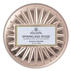 Voluspa Petite Tin Candle Sparkling Rose 127g